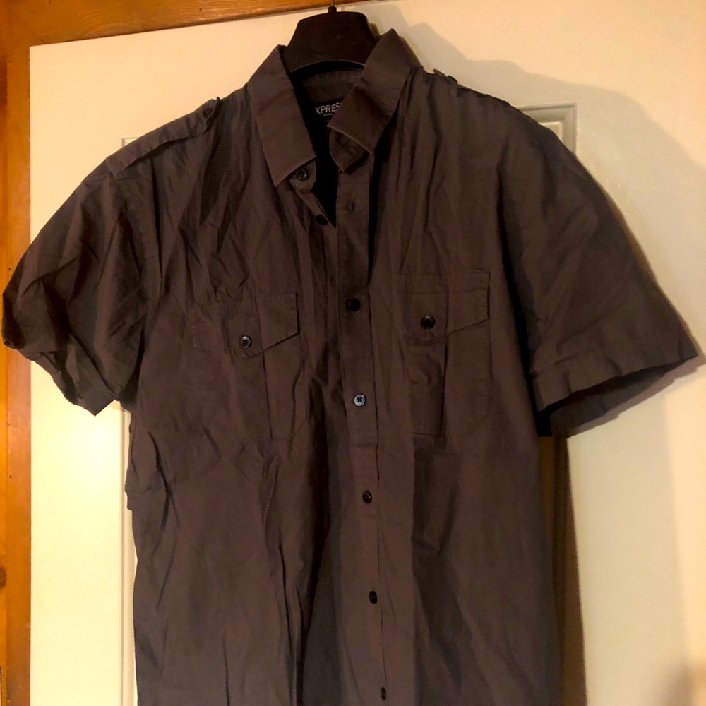 Express Short Sleeve Button Down